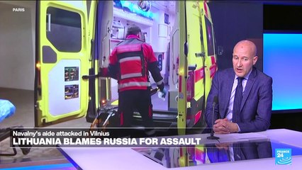 Lithuania blames Russia for hammer attack on exiled Navalny aide