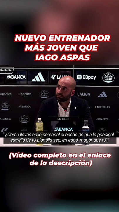 Claudio Giráldez y su broma sobre la edad de Aspas