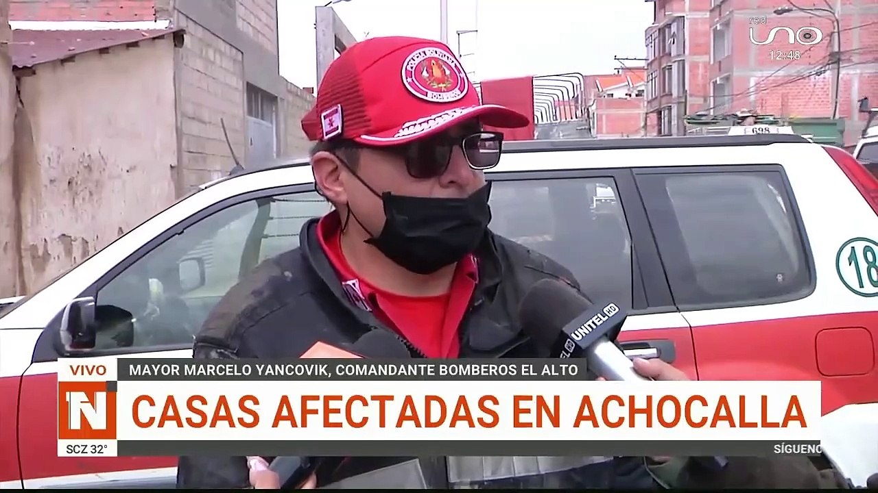 Casas afectadas en achocalla