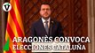 Aragonès adelanta las elecciones catalanas al 12 de mayo y dinamita los presupuestos de Sánchez