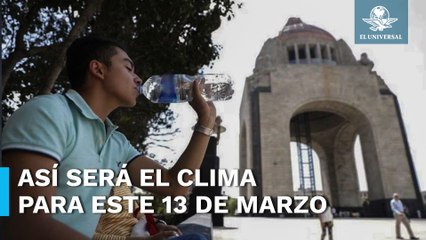 Altas temperaturas y cielo nublado, este es el clima para el 13 de marzo en la CDMX
