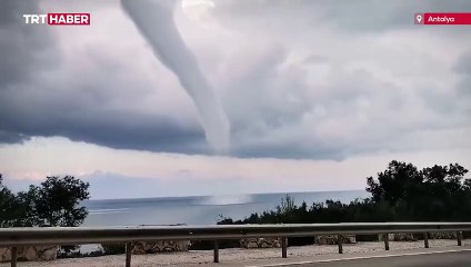 Antalya'da hortum kamerada