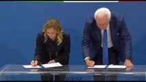 Meloni e Giani firmano l'accordo di sviluppo e coesione tra governo e Regione