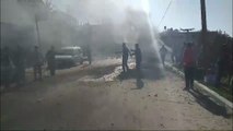غارة إسرائيلية استهدفت سيارة مدنية في خربة العدس بمدينة رفح