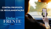 Motoristas de aplicativos fazem protesto em Brasília | LINHA DE FRENTE