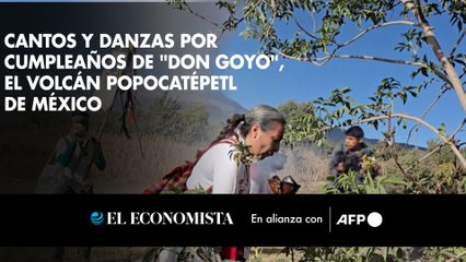 Cantos y danzas por cumpleaños de "Don Goyo", el volcán Popocatépetl de México