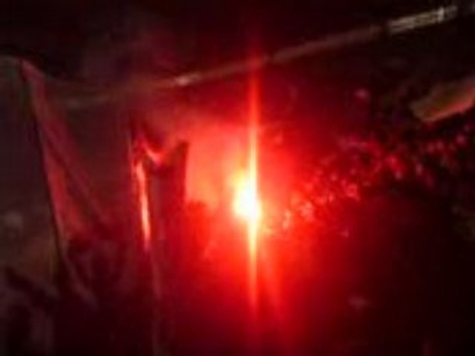 Strasbourg - Monaco , Tifo + fumigene UB90 !