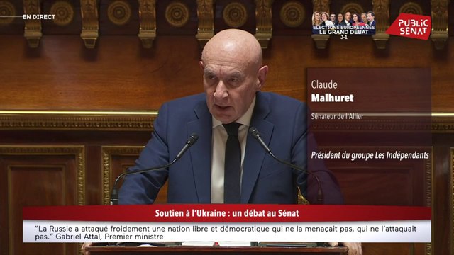 Soutien à l’Ukraine : Claude Malhuret étrille les « troupes de Poutine en France »