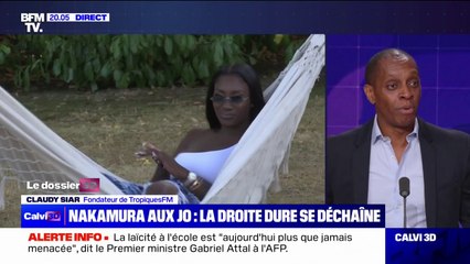 Aya Nakamura aux JO: "Si elle a des millions de gens qui la suivent à travers le monde, c'est parce qu'elle correspond à ce qu'est le monde d'aujourd'hui", estime Claudy Siar (fondateur de Tropiques FM)