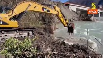 Anas al lavoro per ripristino argine del fiume Trebbia in Emilia Romagna