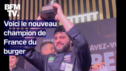 Le nouveau champion de France du burger est Anthony Pautrat