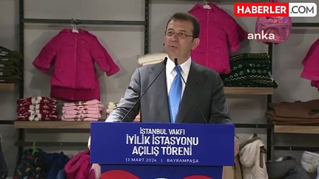 İBB Başkanı İmamoğlu, İstanbul Vakfı İyilik İstasyonu'nu tanıttı