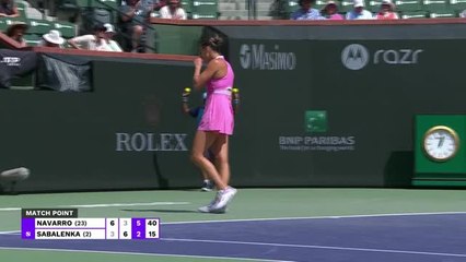 Sabalenka shocked in Indian Wells as Navarro claims big win