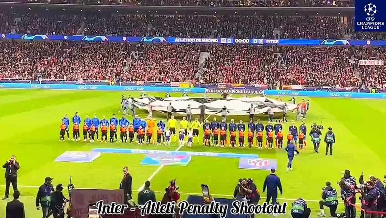 Atletico Madrid vs  Inter Milan P (3-2) Penalty Shootout _ Lautaro Martínez MISS _ Jan Oblak SAVE