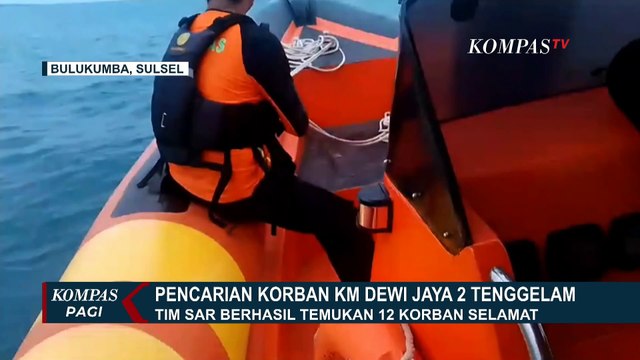 Kapal Dewi Jaya 2 Tenggelam di Perairan Selayar, Tim SAR Masih Cari 21 Korban