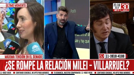 Milei cruzó a Victoria Villarruel por convocar a la sesión para tratar el mega DNU