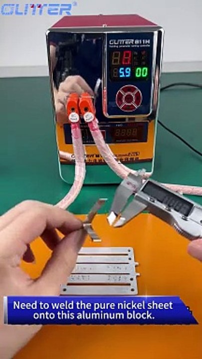 [Technical Innovation]GLITTER 811H Welding Machine For Welding Copper To Aluminum Electrode Of LiFePO4 Battery,