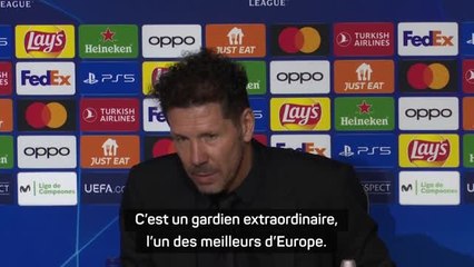 Atlético - Simeone : “Oblak ? L’un des meilleurs gardiens d’Europe”