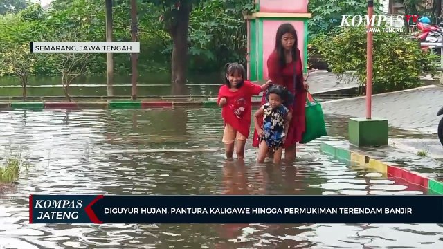 Diguyur Hujan, Pantura Kaligawe Hingga Permukiman Terendam Banjir