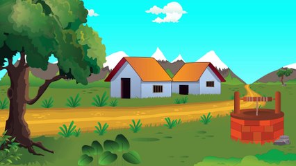 Day to night cartoon animation effect, cartoon sky view vector animation. Free Video