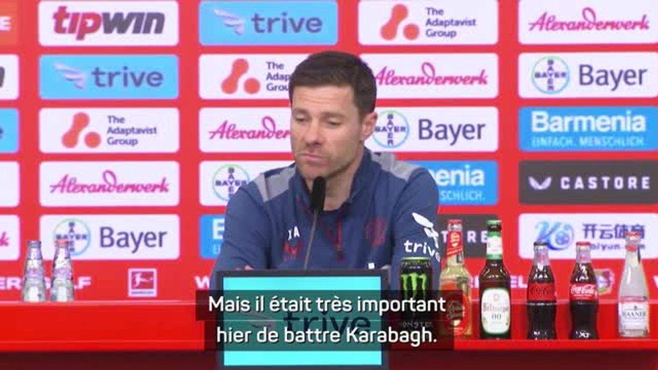 Leverkusen - Xabi Alonso : "On ne pense pas à une finale contre Liverpool"