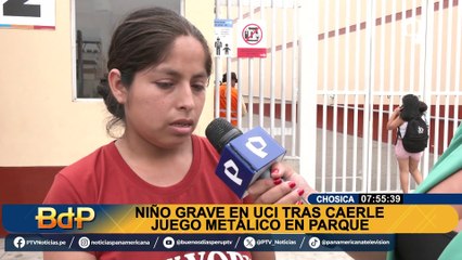 Niño al borde de la muerte tras caerle un juego mecánico en parque de Chosica