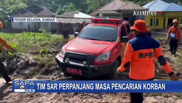 5 Korban Banjir dan Longsor Sumbar Belum Ditemukan, Tim SAR Perpanjang Masa Pencarian