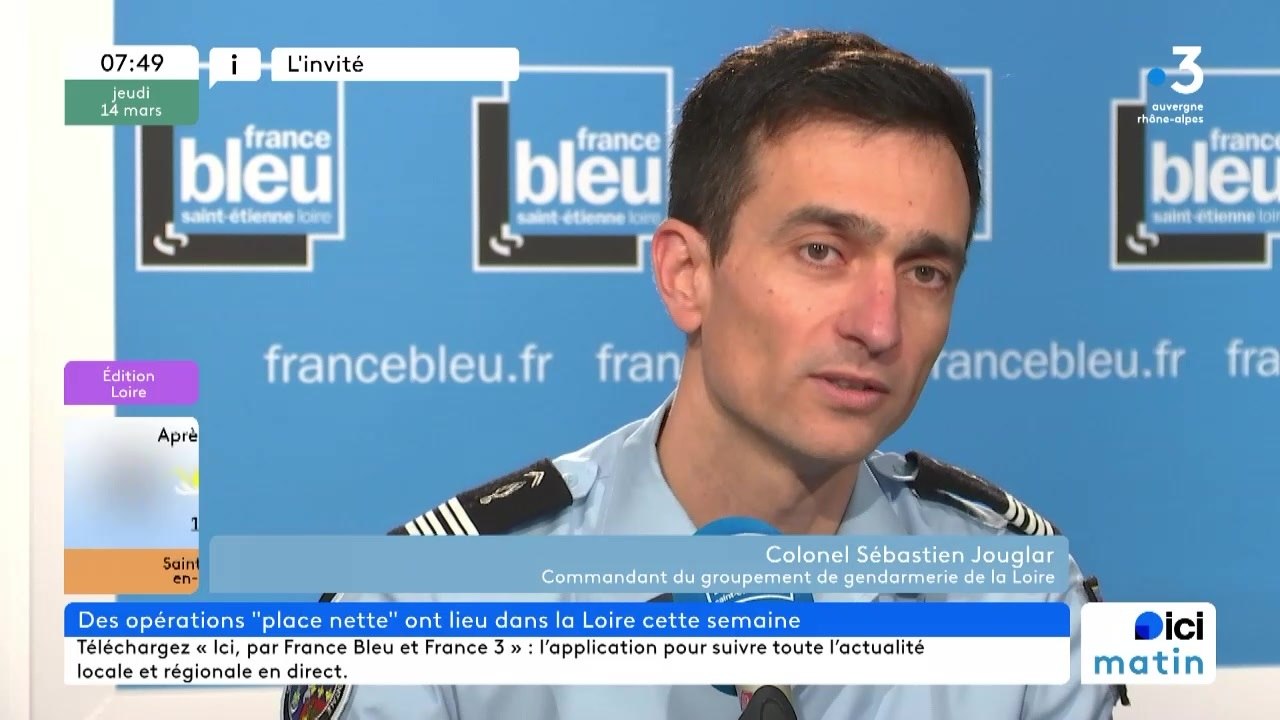Radars, opération "Place nette" : le patron des gendarmes de  la Loire répond sur France Bleu Saint-Etienne Loire