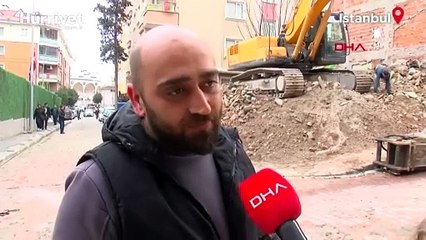 Bahçelievler'de yıkım sırasında ortaya çıktı: Tuvalet açıkta kaldı