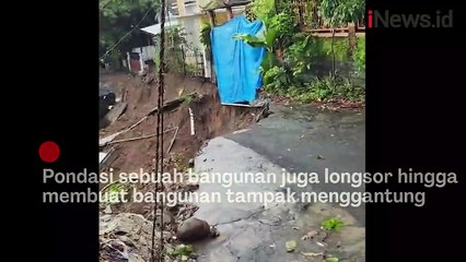 Tanah Longsor Terjang Dua Perumahan di Kota Semarang, 1 Mobil Terperosok
