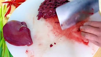 Chinese cuisine stir fried pork liver