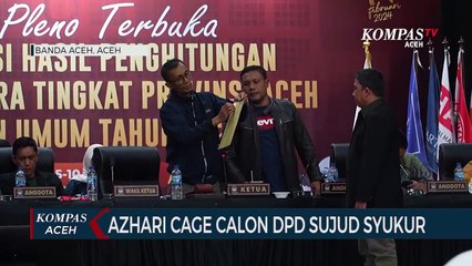 Azhari Cage Calon DPD Sujud Syukur