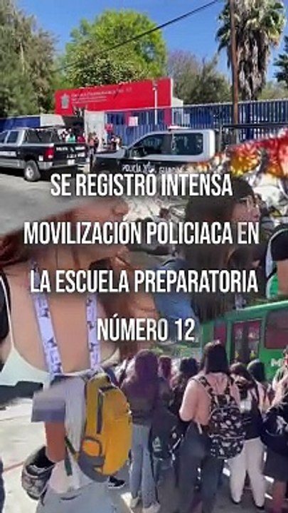Una intensa movilización policíaca se generó en la prepa 12 de la UDG, luego de un alumno subiera a redes sociales fotografías con supuestas armas de fuego, amenazando con iniciar un tiroteo #TuNotiReel