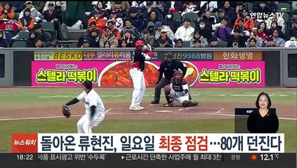 돌아온 류현진, 일요일 '최종 점검'…80개 던진다