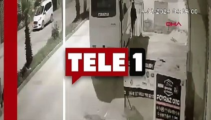 Minibüsü benzin dökerek yaktı!