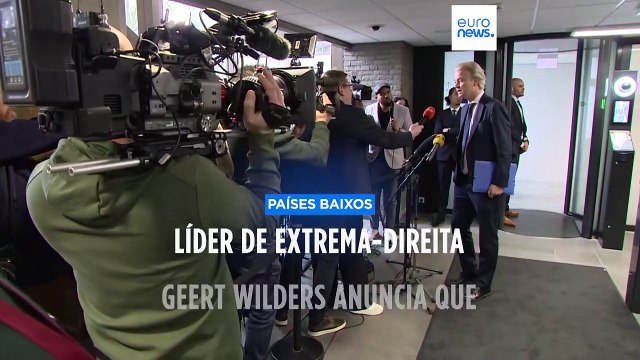 Líder de extrema-direita Geert Wilders anuncia que não será primeiro-ministro dos Países Baixos