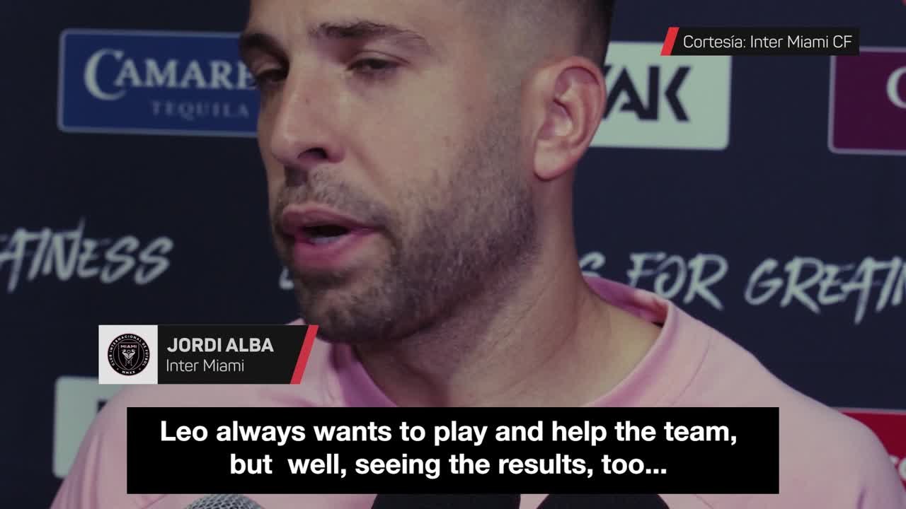 Jordi Alba hopes Messi injury is nothing