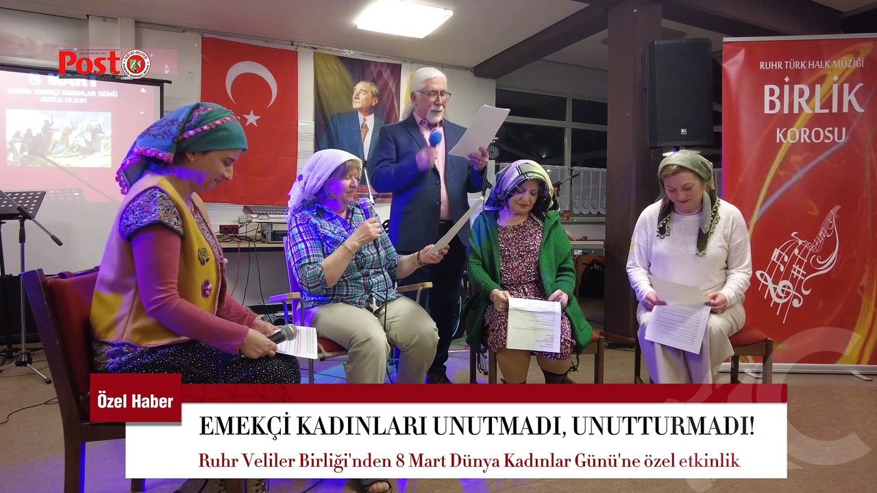Ruhr Veliler Birliği 8 Mart Dünya Emekçi Kadınlar Gününü çok özel bir etkinlik ile kutladı.