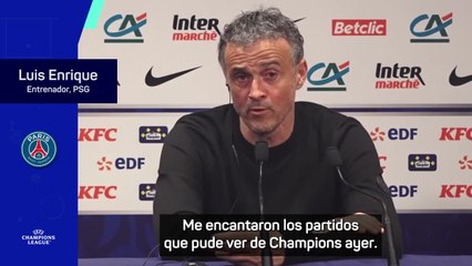 Luis Enrique, sobre el sorteo de cuartos: "Estoy seguro que nadie quiere al PSG"