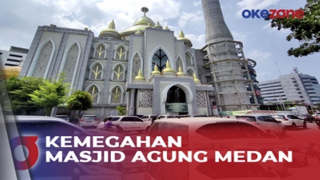 Melihat Megahnya Masjid Agung Medan dengan Kubah Emas dan Menara Tertinggi ke-3 di Asia