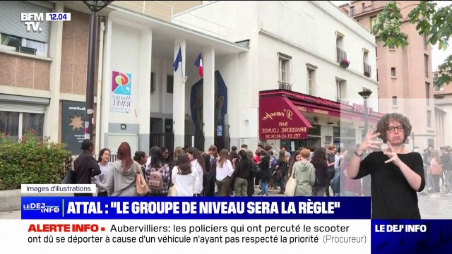 Gabriel Attal souhaite la mise en place de groupes de niveaux en 6ème et 5ème dès la rentrée prochaine