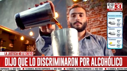 Chofer profesional manejaba borracho y denunció a la empresa porque no le ofreció ayuda