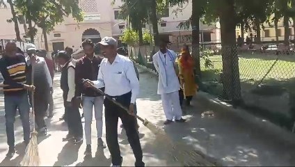 महाविद्यालय में तीन दिवसीय स्वच्छता अभियान प्रारम्भ