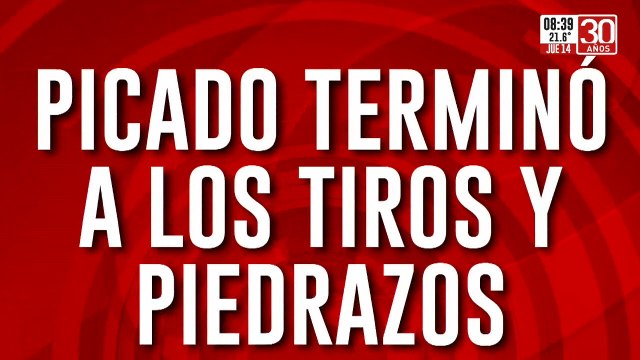 Jugaban un picadito... ¡y terminaron a los tiros y piedrazos!