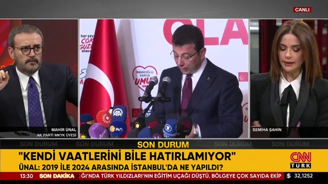 Mahir Ünal, CNN TÜRK'te: AK Parti vaatlerinin %92'sini gerçekleştirdi