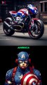 Marvel and Dc superhero BMW bike #DC #Marvel
