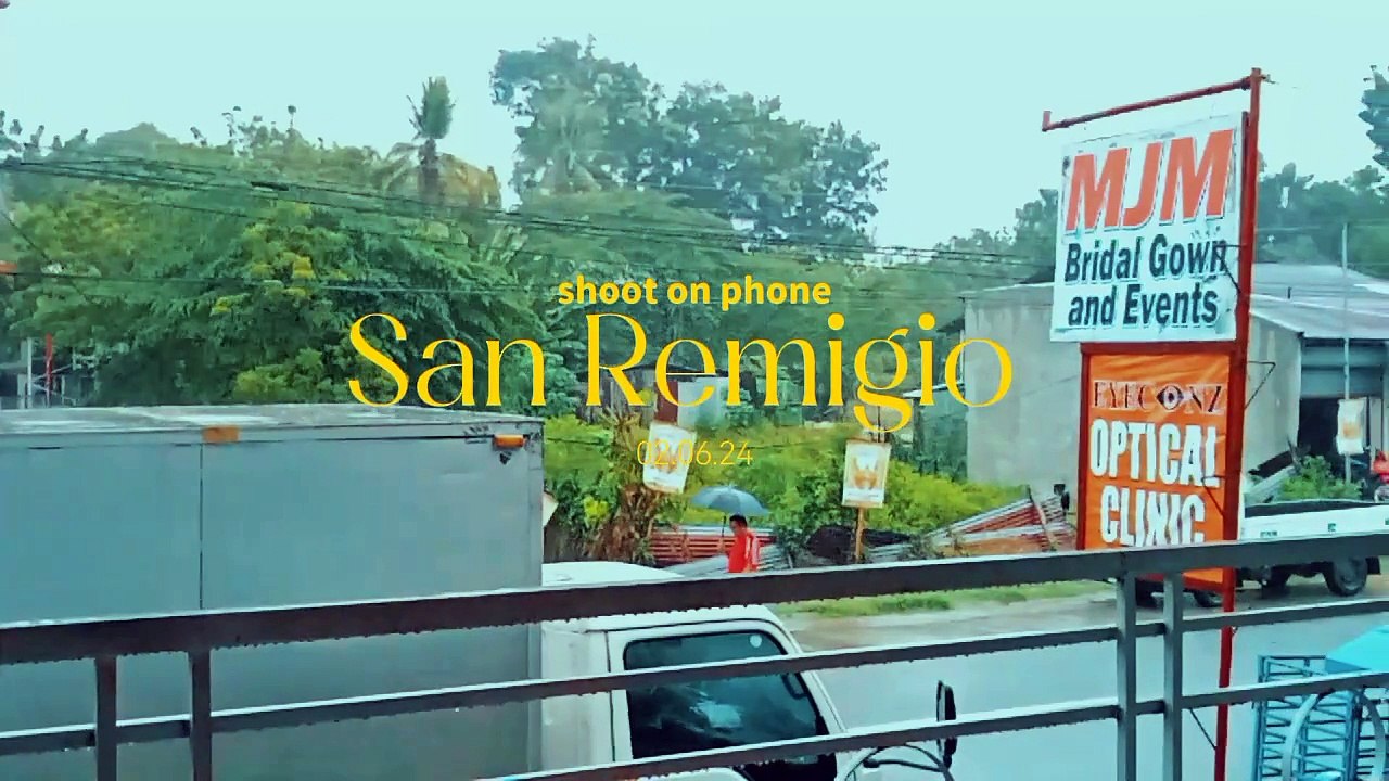 It's been raining in San Remigio