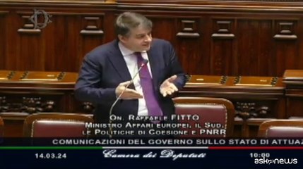 Pnrr, Fitto: quello della spesa ? tema critico, ci stiamo lavorando