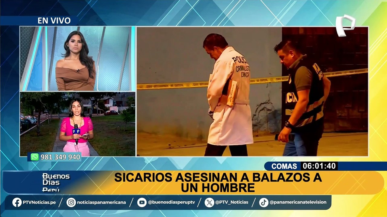Sicariato no da tregua a Comas: asesinan a balazos a hombre y proyectil alcanza a uno de sus amigos