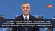 Stoltenberg: Sostenere ucraini, non hanno perso coraggio ma finito le munizioni